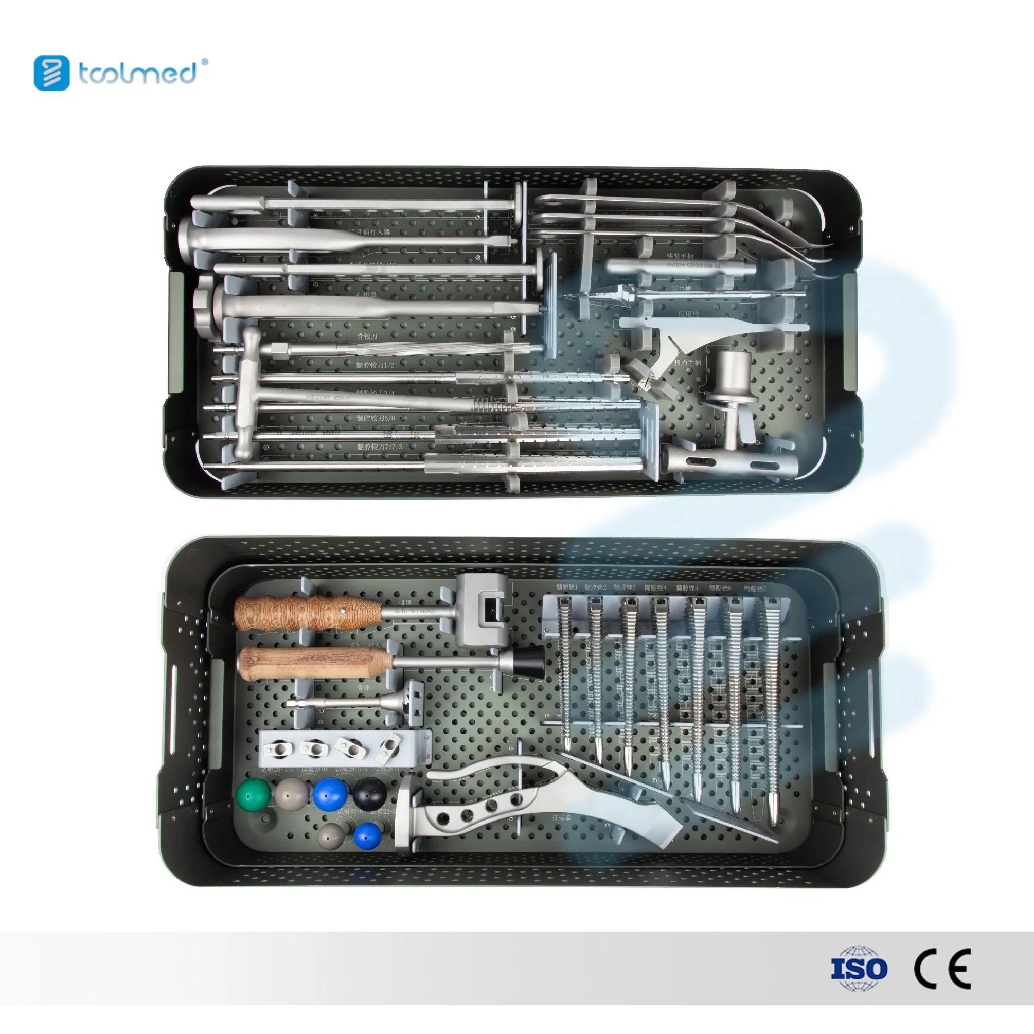 Wholesale High Quality Hip Joint Femoral Instrument Set Bone Reduction Total Knee Joint Replacement Instrument Set Hip and Knee