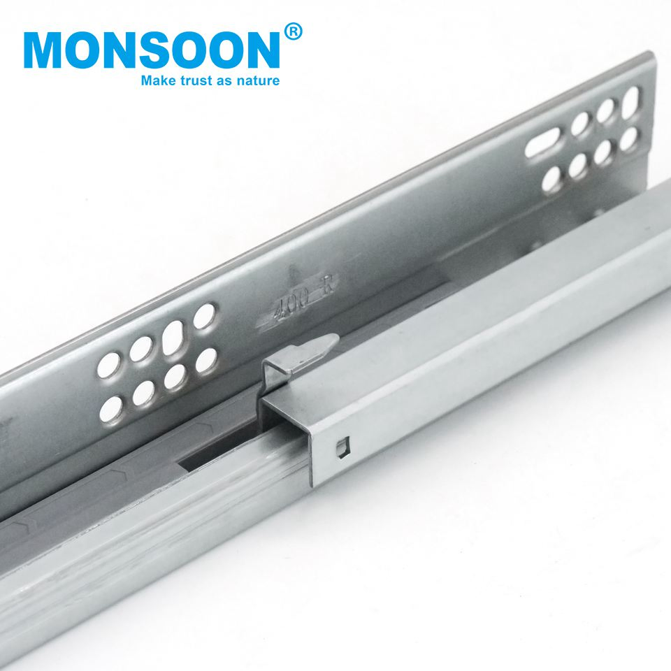 Kitchen Drawer Guide Heavy Load Storage Steel Plated 400mm Legrabox Under Mounted Drawer Slide System for Furniture Cabinet