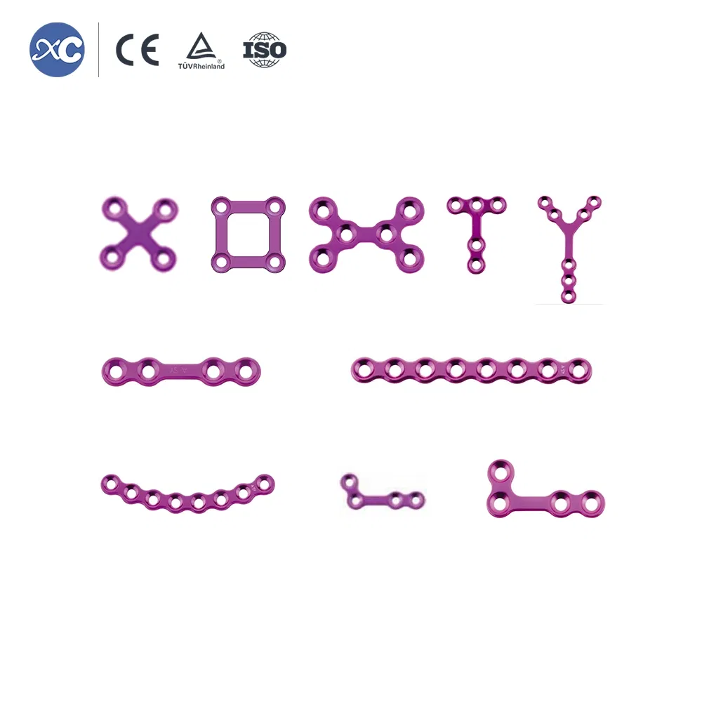 Cmf System Titanium Material Orthopedic Surgery Maxillofacial Locking Plates and Screws Implant