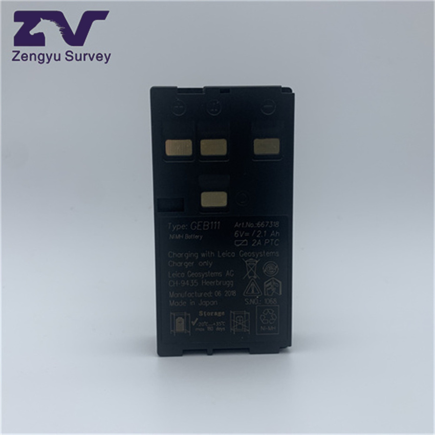 Zengyu 6.0V NiMH Rechargeable Battery Pack Geb111 Battery Replacement for Lei Ca Total Station