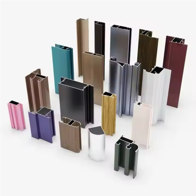 Hot Door Material Windproof Sliding Door Panel Aluminum Profile Glass Bottom Slim Frame Aluminum Profiles for Windows and Doors