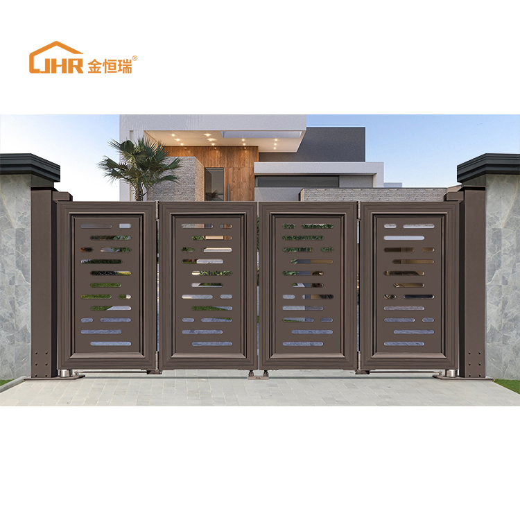 Modern Minimalist Aluminium Villa Gates and Doors for Elegant Homes