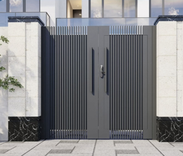 Durable Courtyard Villa Aluminum Gate - Affordable Price for Custom-Made Aluminum Gates