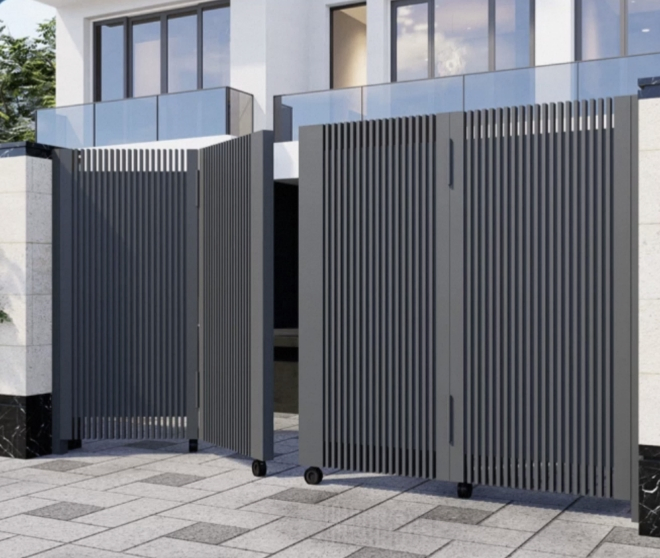Durable Courtyard Villa Aluminum Gate - Affordable Price for Custom-Made Aluminum Gates