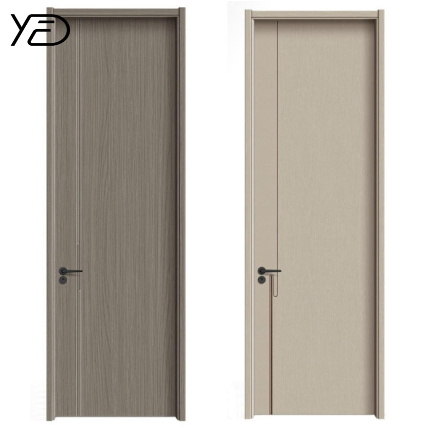 Modern Custom Wood Composite Flat Acoustic Seal Door Indoor Entry Soundproof Fireproof Door for Hotel Music Room