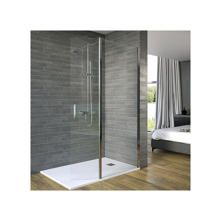 Aluminium Safety Tempered Glass Slim Frame Grill Design Partition Wall Bathroom Shower Door Sliding Door
