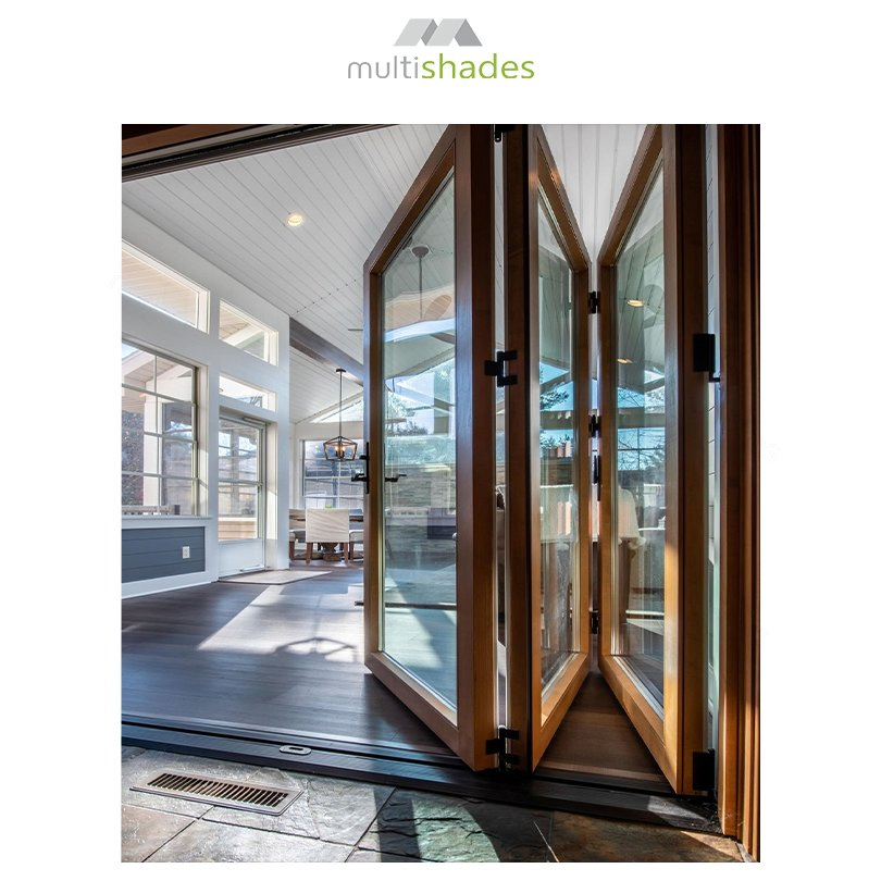 Multishades Modern Thermal Break Aluminum Folding Doors Factory Wholesale Apartment Bathroom Waterproof Moisture-Proof Custom