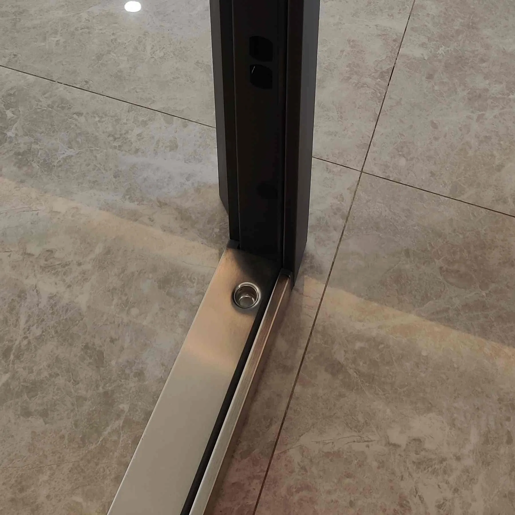 Industrial Decorative Exterior Front Security Entrance Wooden Grain Door with Multi-Point Top Bottom Lock