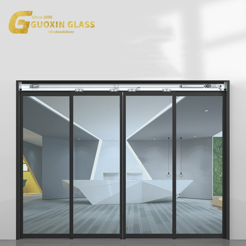 Guoxin Aluminium Slim Frame Glass Sliding Door - Fireproof &amp; Waterproof