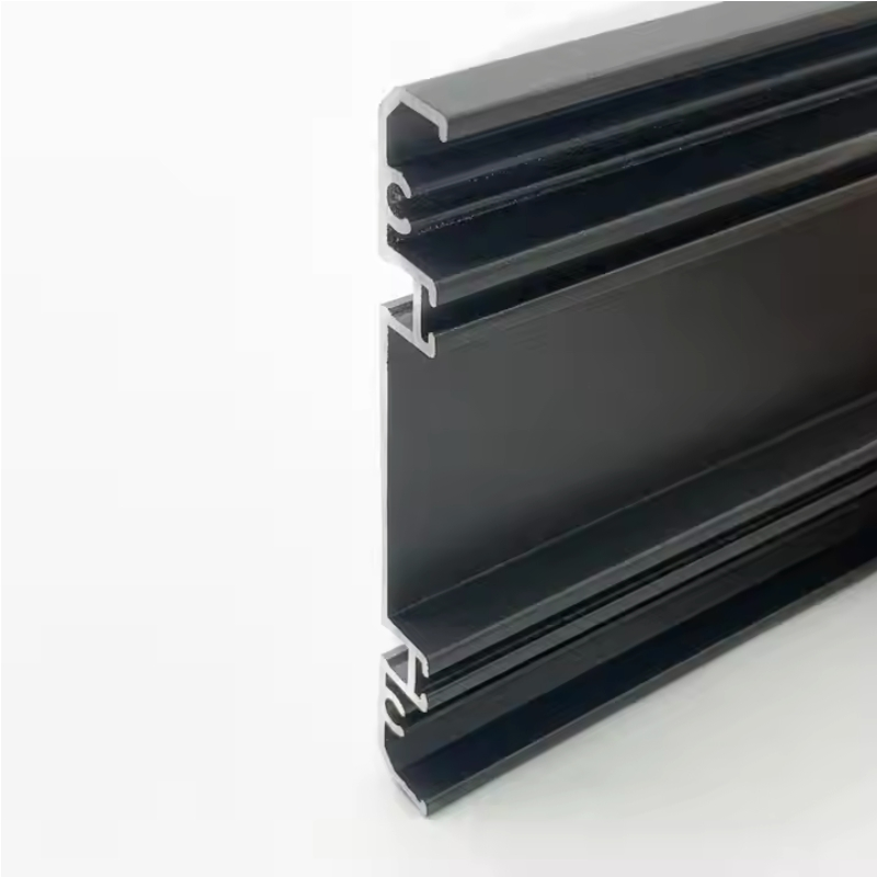 Hot Door Material Windproof Sliding Door Panel Aluminum Profile Glass Bottom Slim Frame Aluminum Profiles for Windows and Doors