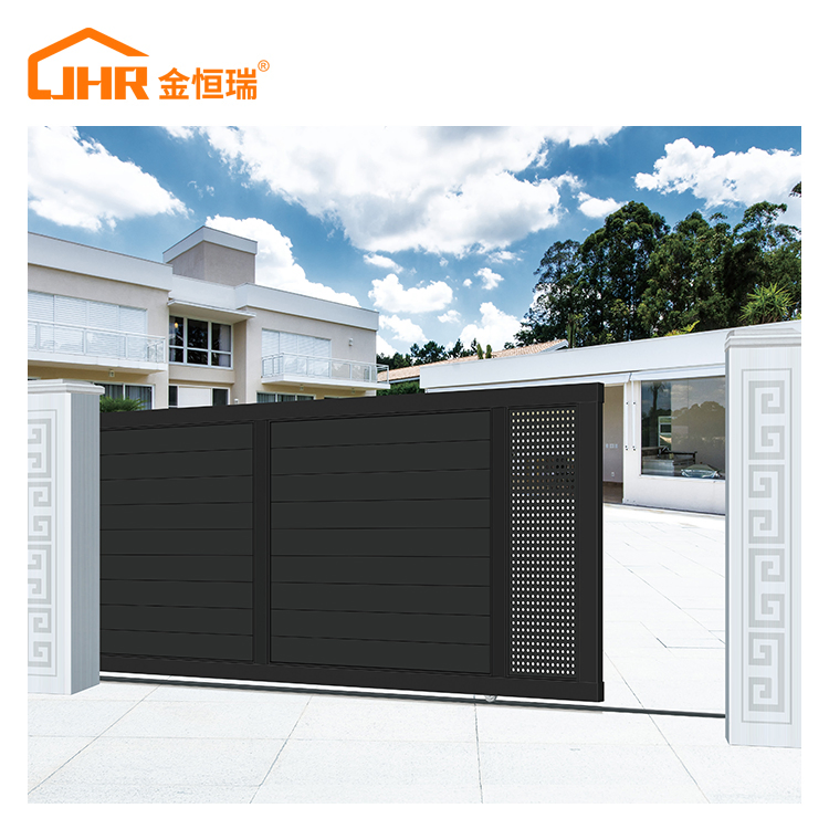 Sleek Modern Aluminium Courtyard Gate for Stylish Entrances