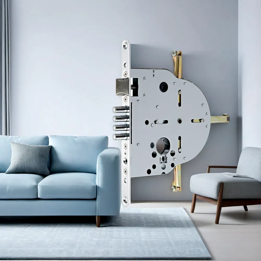 Upgrade Security Bulletproof Door with Multi-Point Lock Mortise Lock Body