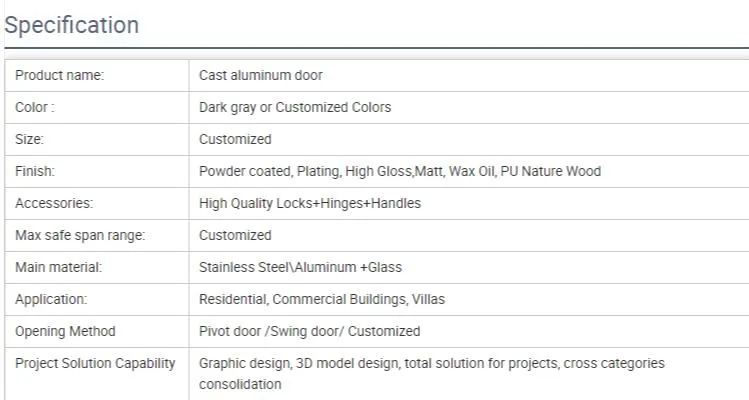 Double Leaf Metal Security Door
