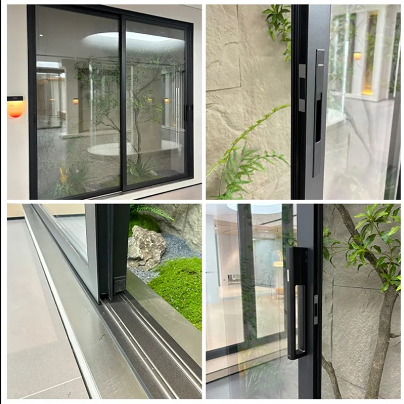 Super Security Lock Aluminum Balcony Sliding Door with Multi-Point Locking Child Safety Features