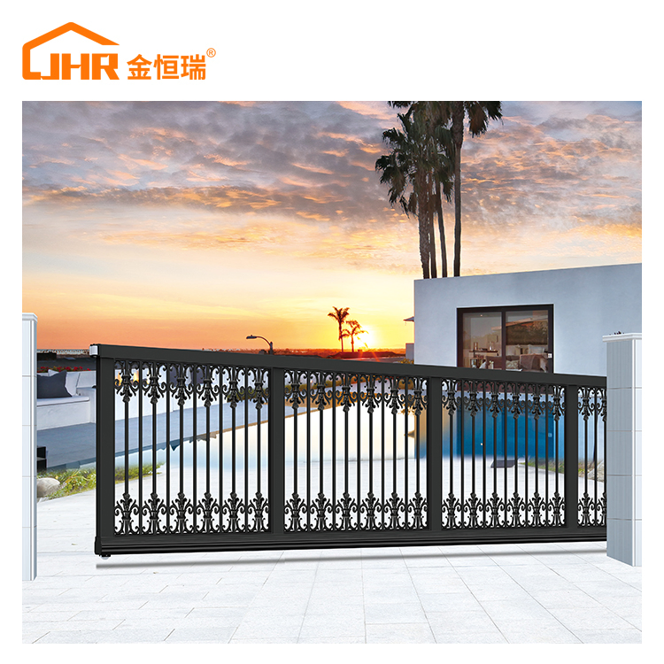 Sleek Modern Aluminium Courtyard Gate for Stylish Entrances