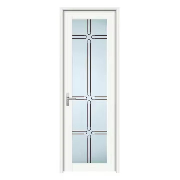 Frameless Slim Narrow Frame Glass Door Swing Casement Aluminum Toilet Kitchen Aluminium Bathroom Door Interior Doors