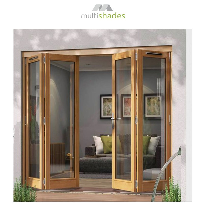 Multishades Modern Thermal Break Aluminum Folding Doors Factory Wholesale Apartment Bathroom Waterproof Moisture-Proof Custom