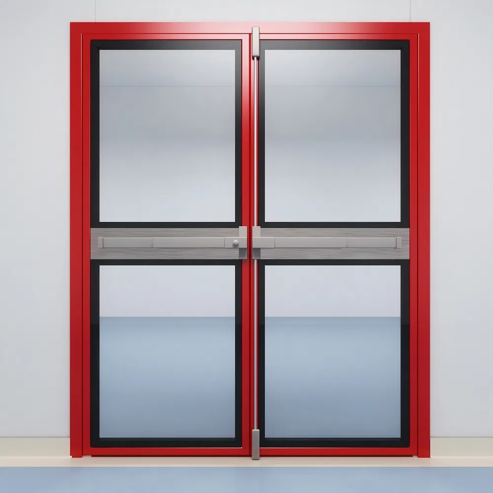 Multi-Point Lock Steel Metal Security Entry Safety Door for Warehouse Protection