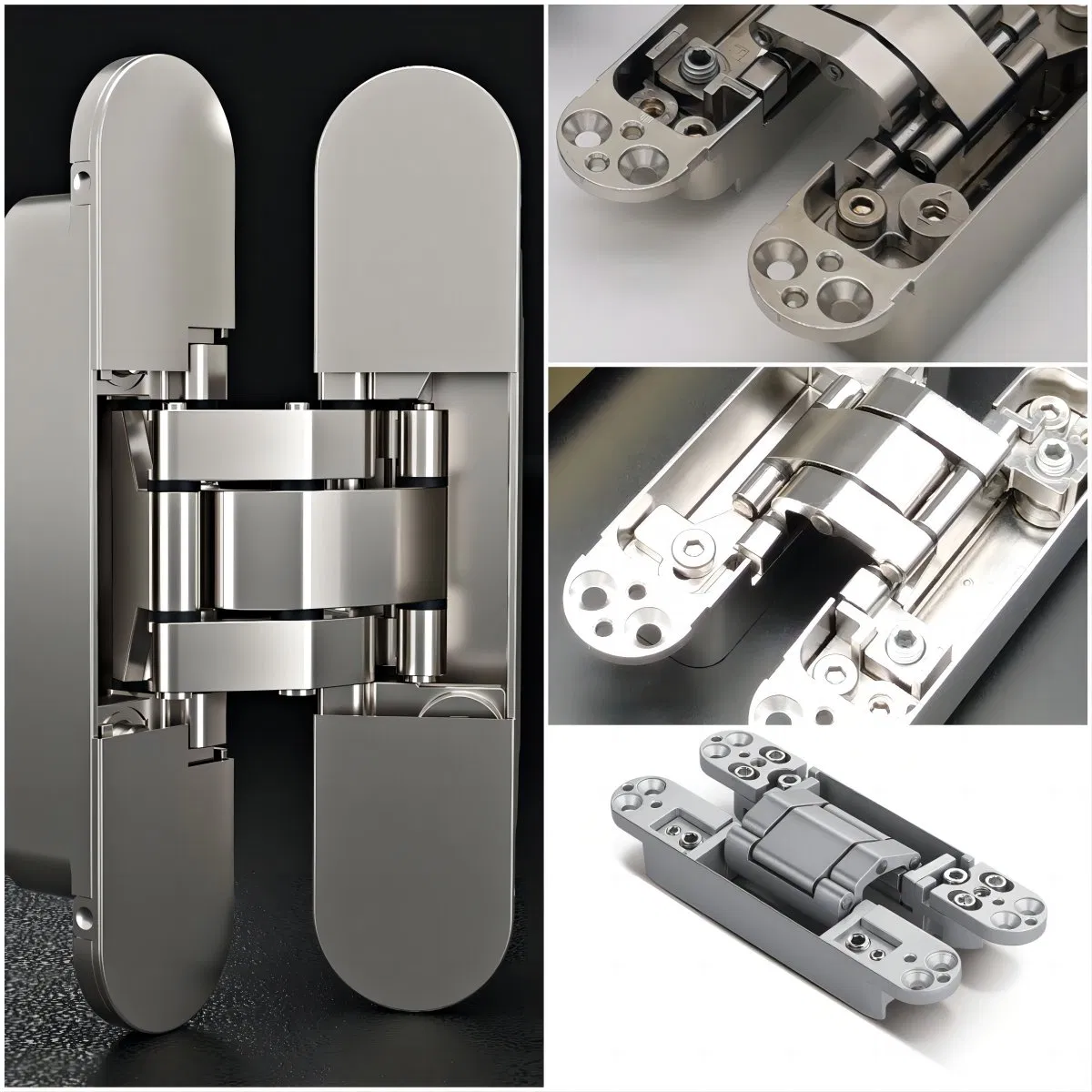 Minimally Luxurious Safety Hidden Aluminum Frame PVC and Paint Finishing Integrate with The Wall Wooden Interior Flush Door with Silent Door Lock