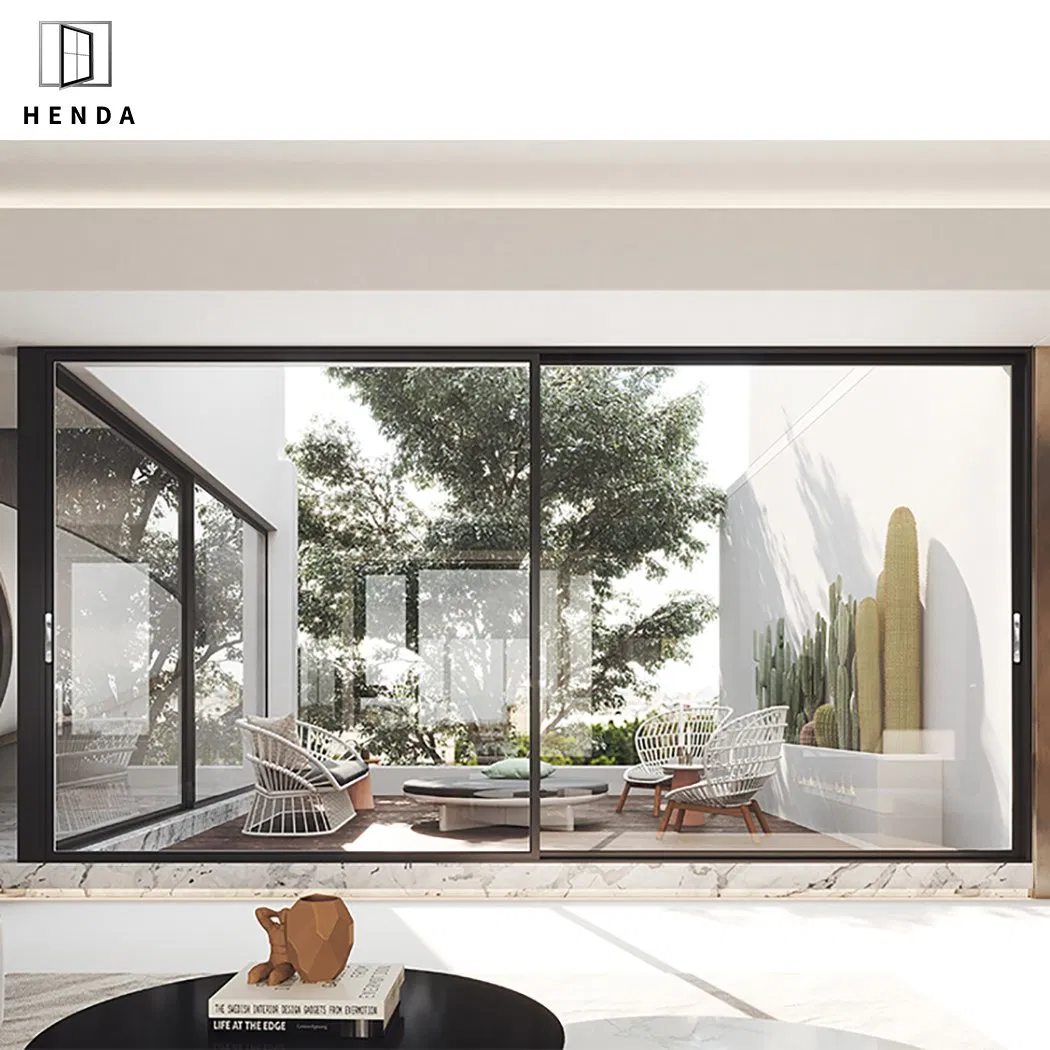 House Exterior Thermal Break Aluminium Profiles Glass Window and Door Heavy Duty Patio Sliding Doors