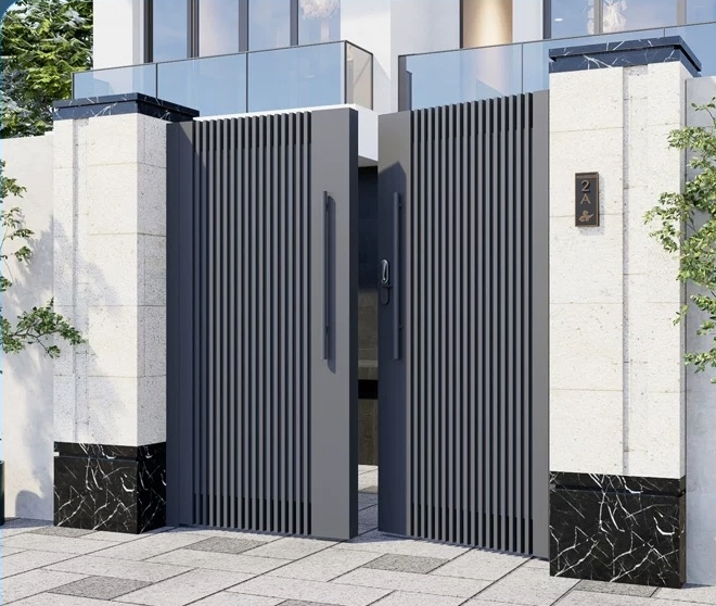 Durable Courtyard Villa Aluminum Gate - Affordable Price for Custom-Made Aluminum Gates