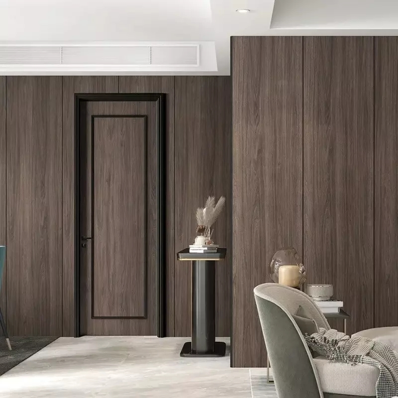 Moisture Proof Thailand Doors Price Coated PVC Bathroom Wood Door