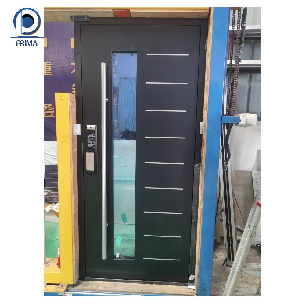 Double Leaf Metal Security Door for Mansion or Villa Cast Aluminum Door