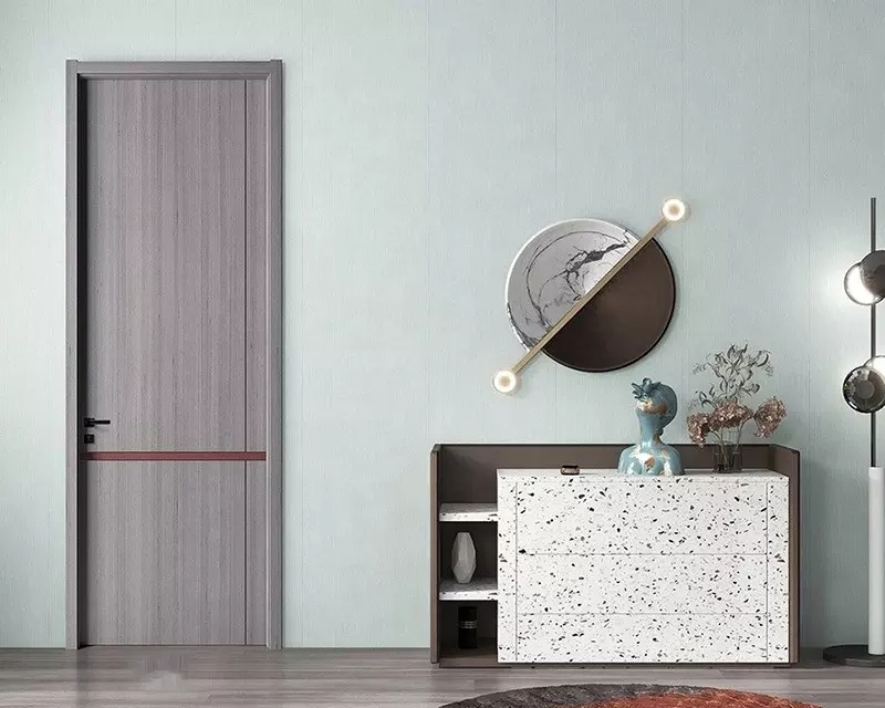 Moisture Proof Thailand Doors Price Coated PVC Bathroom Wood Door