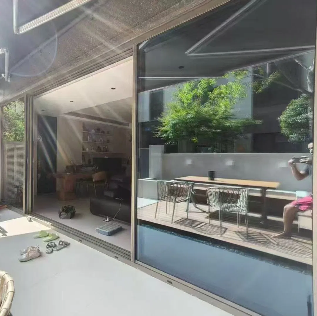 Super View Big Glass Sliding Window and Door with Aluminum Slim Frame