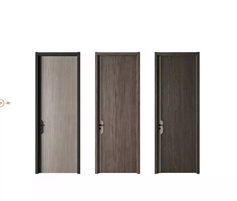 Moisture Proof Thailand Doors Price Coated PVC Bathroom Wood Door