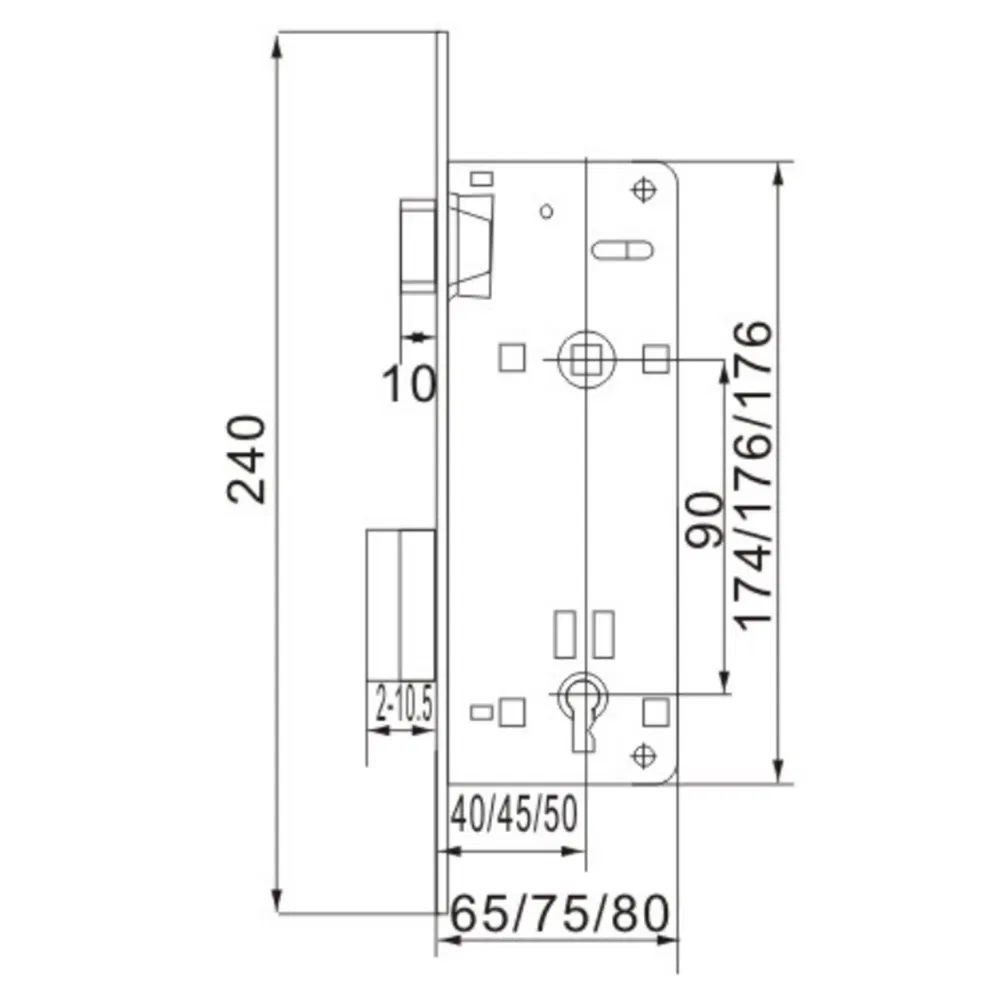 Security Gate Door Lock View
