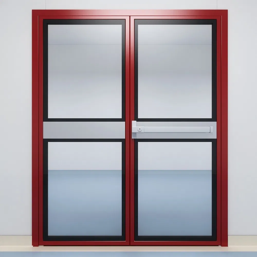 Multi-Point Lock Steel Metal Security Entry Safety Door for Warehouse Protection