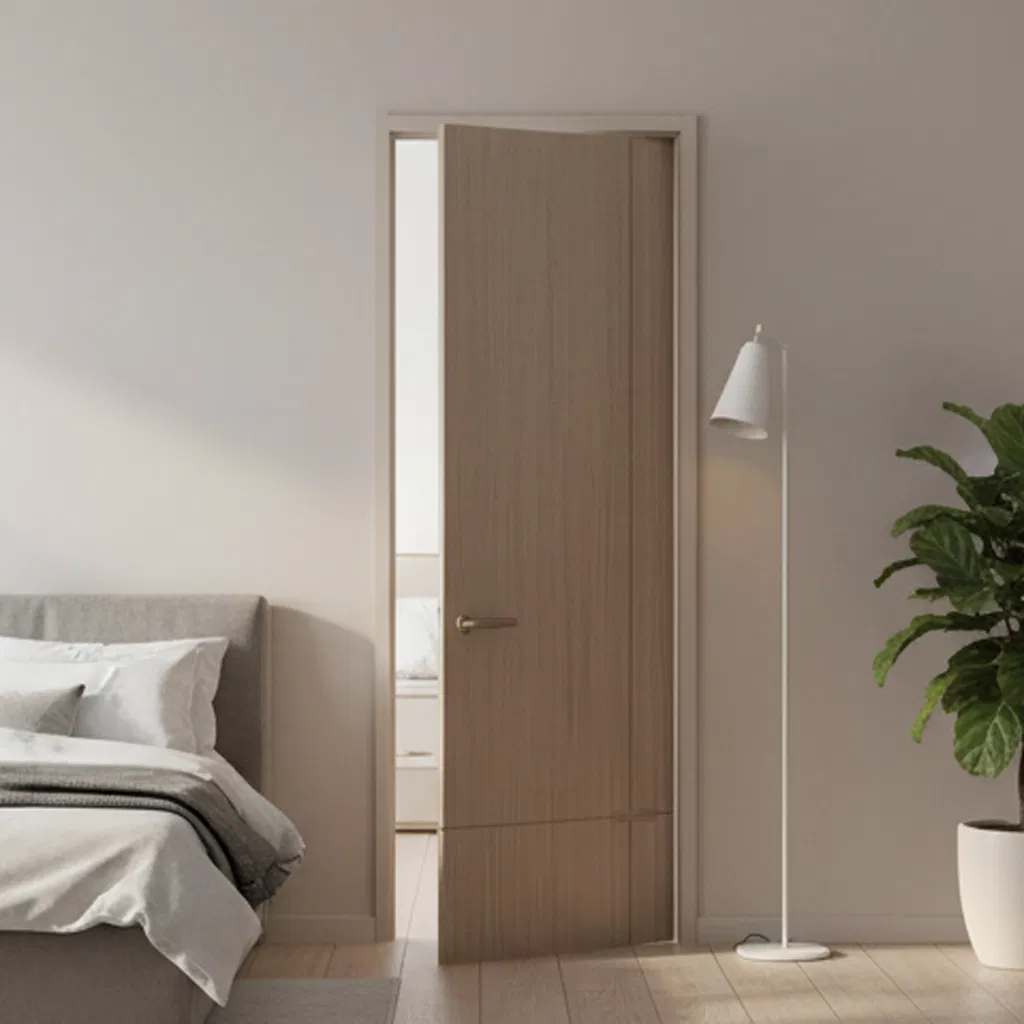 Factory Direct Sale Modern MDF Interior Door Moisture-Proof Flame-Retardant Sound Insulation Bathroom Apartment