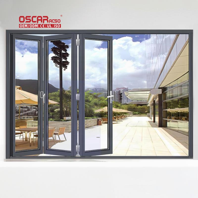 Heavy Duty Carbon Steel Track Sliding S Hardware Waterproof Wooden Rails Barn S Hardware Kits Folding Door