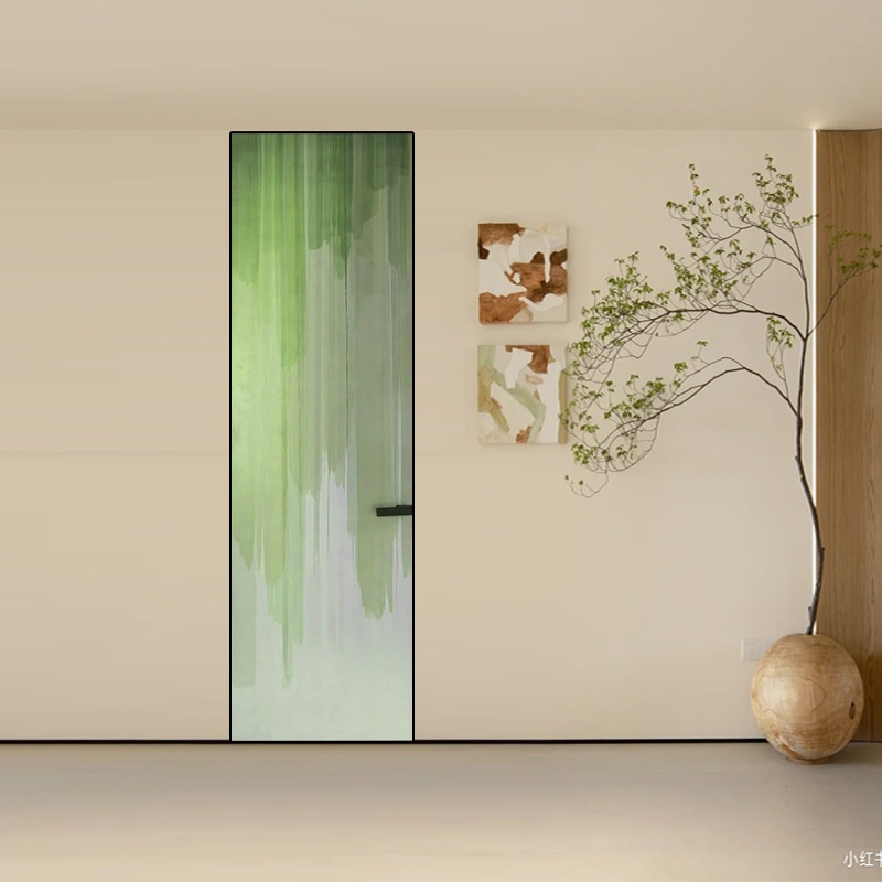 Frameless Hidden Door Interior Invisible Flush Door with Aluminum Concealed Frame