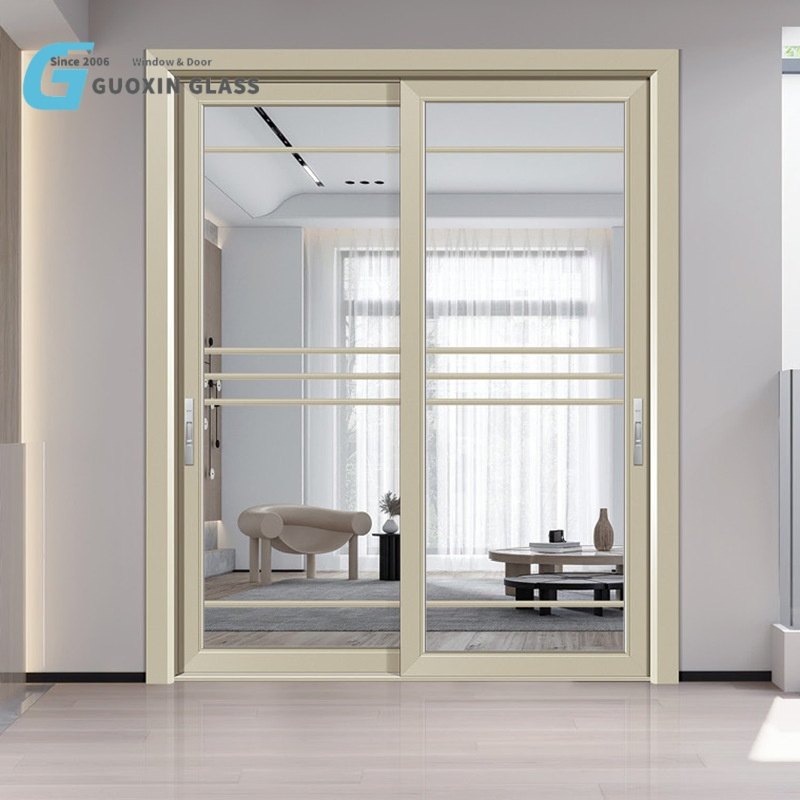 Guoxin Aluminium Slim Frame Glass Sliding Door - Fireproof &amp; Waterproof