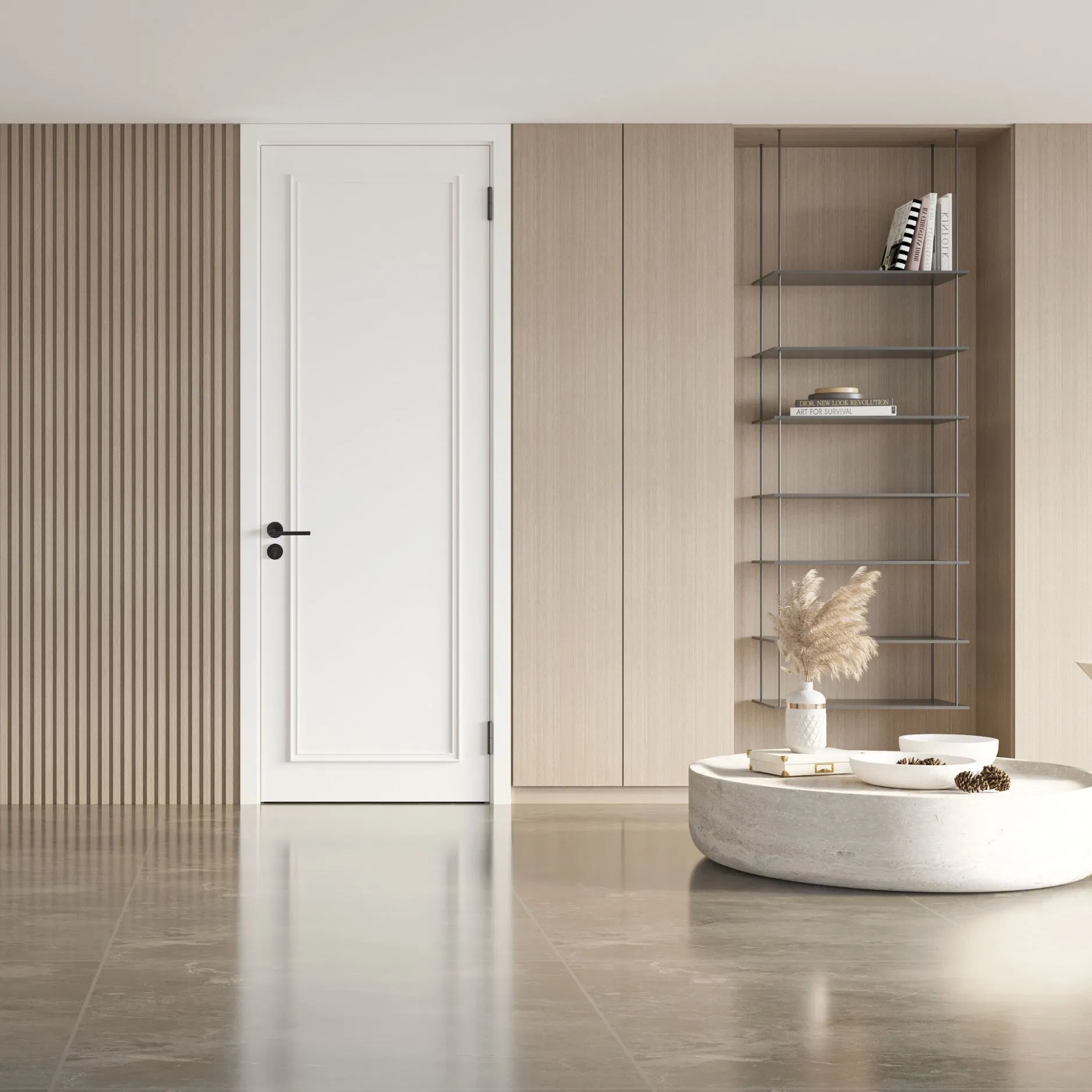 High-Quality Fire Resistant Acoustic Wooden WPC Hotel Doors