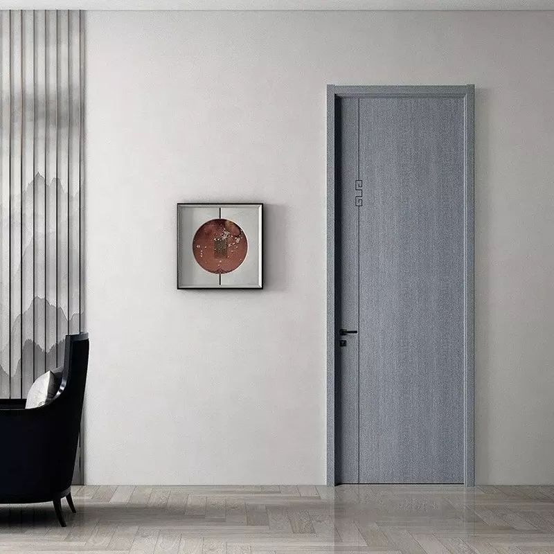 Moisture Proof Thailand Doors Price Coated PVC Bathroom Wood Door