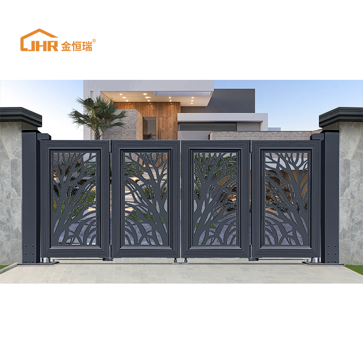Modern Minimalist Aluminium Villa Gates and Doors for Elegant Homes