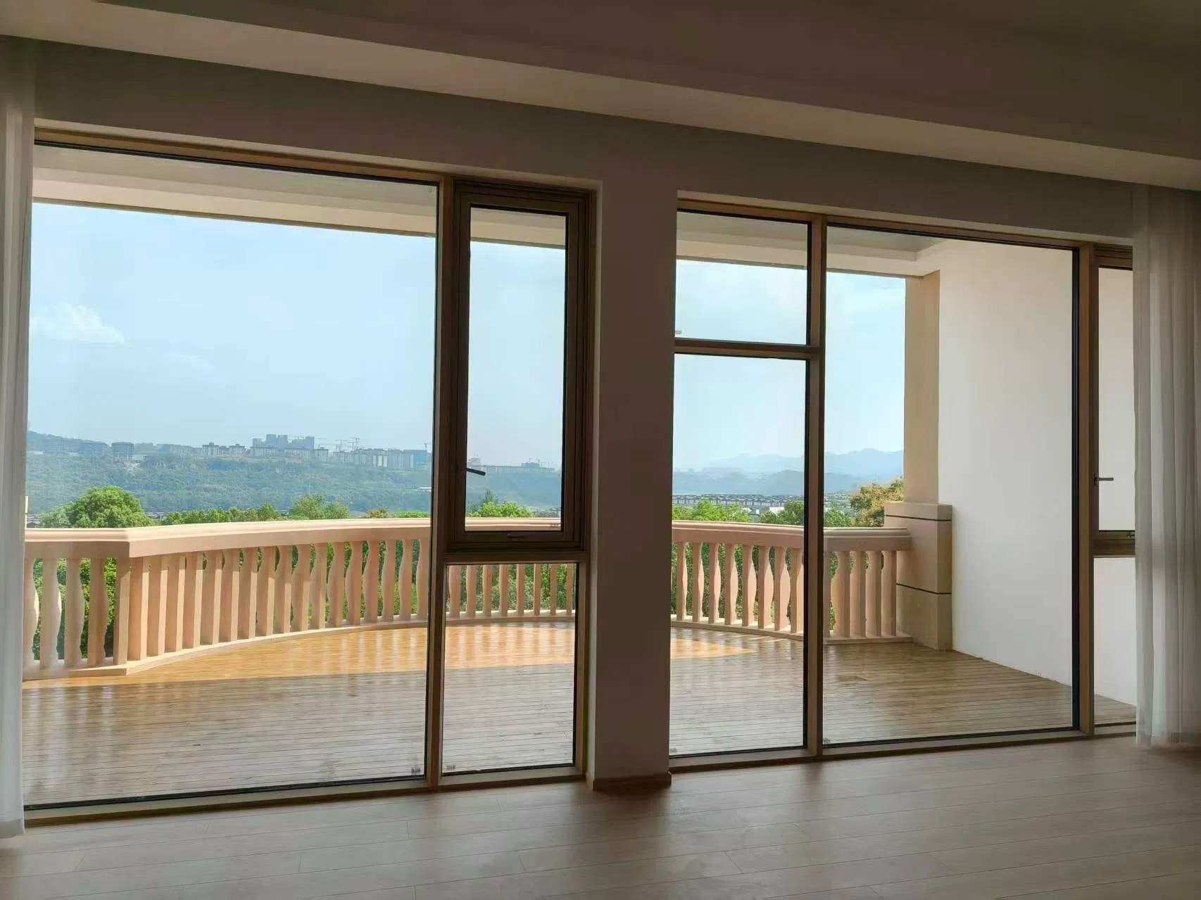 Super View Big Glass Sliding Window and Door with Aluminum Slim Frame