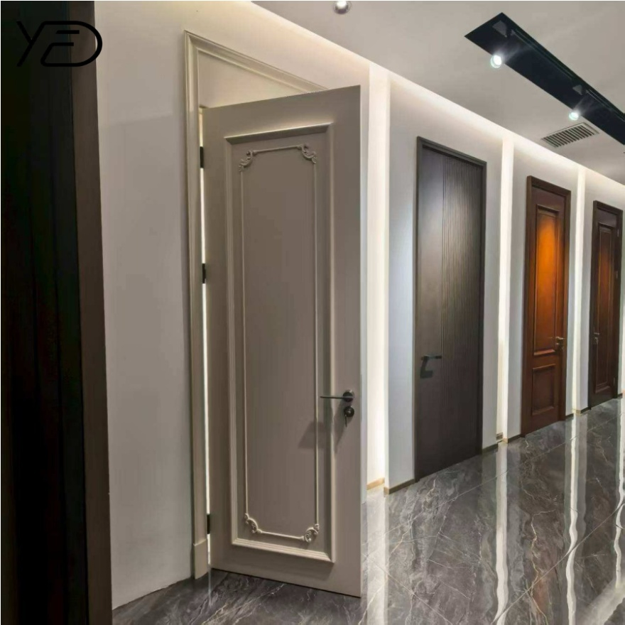 Modern Custom Wood Composite Flat Acoustic Seal Door Indoor Entry Soundproof Fireproof Door for Hotel Music Room