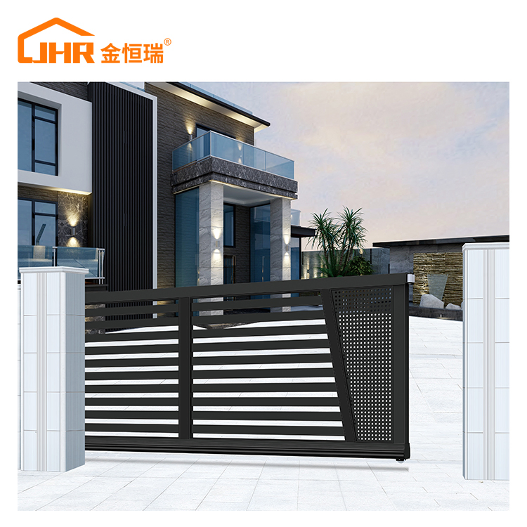 Sleek Modern Aluminium Courtyard Gate for Stylish Entrances