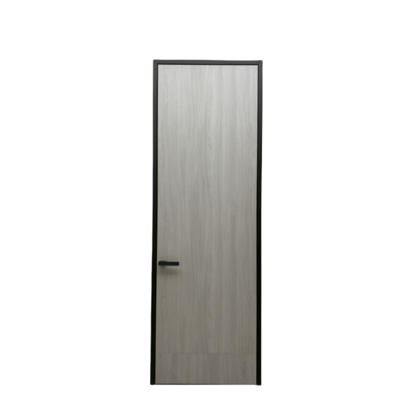 Modern Minimalist Interior Door Aluminum Frame Flush Door Design Hidden Room Door
