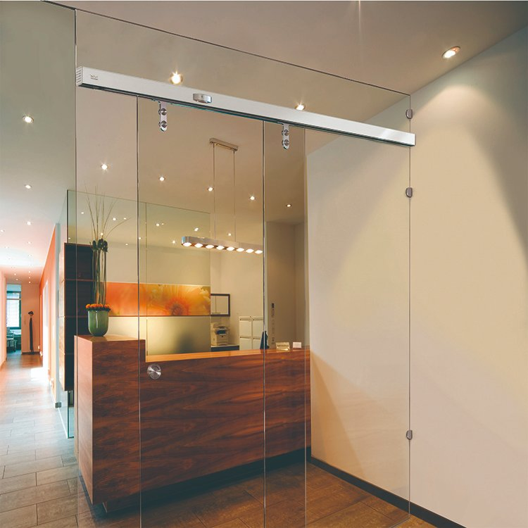 Aluminum Slim Frame Fixed and Movable Door Linkage Glass Door