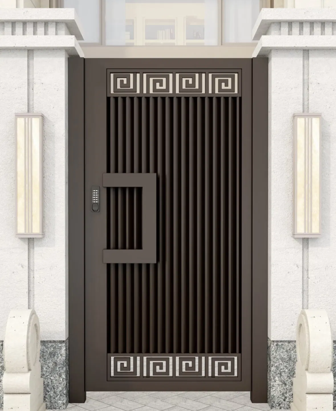 Premium Aluminum Art Courtyard Gate for Villa Entrance Safety