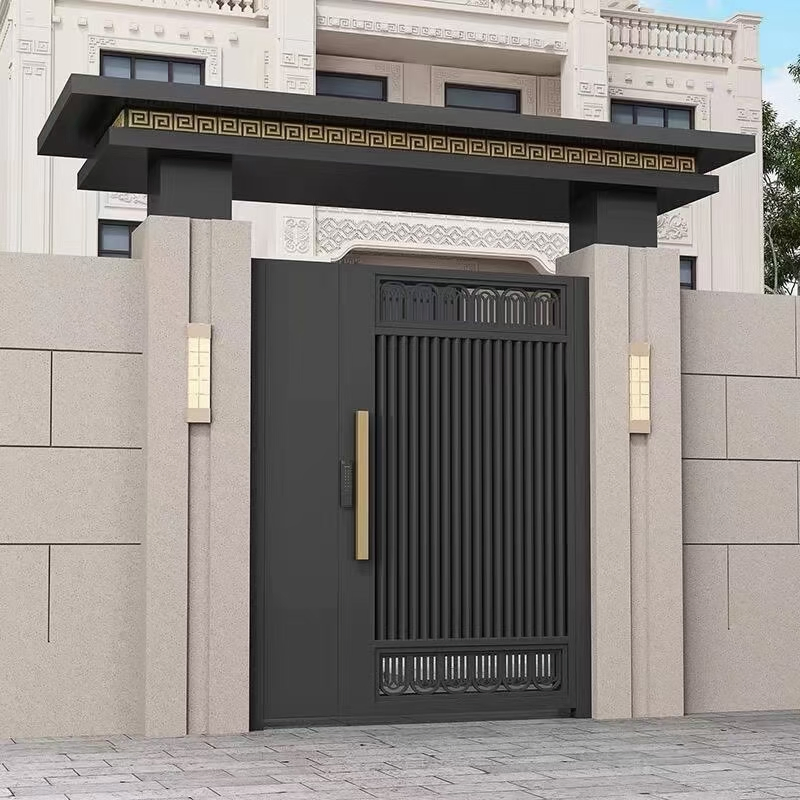 Contemporary Design Aluminum Courtyard Gate Perfect for Outdoor Spaces