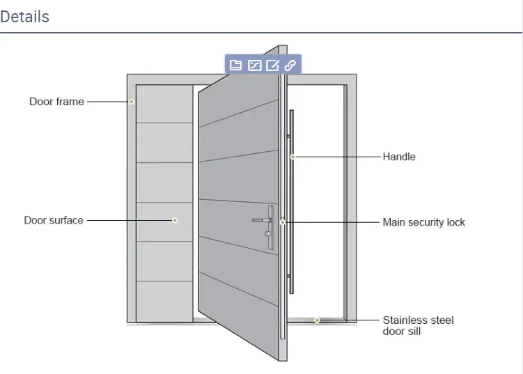 Mansion Villa Cast Aluminum Door