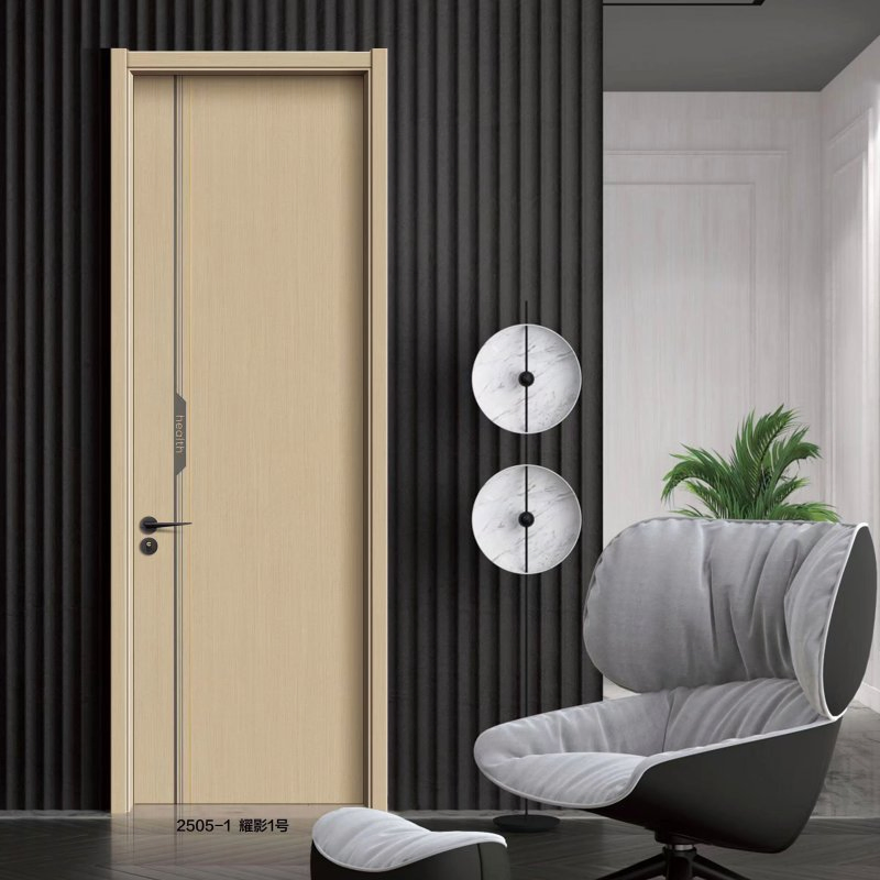 WPC Door with Easy-Clean Surface and Moisture-Proof Core Ideal for Bathrooms and Kitchens