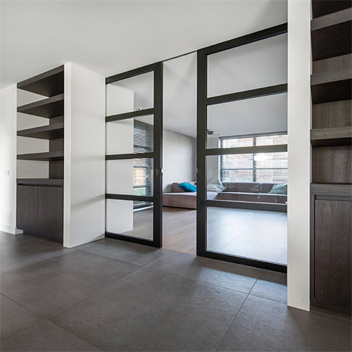 Factory Price Slim Frame Hidden Aluminium Glass Pocket Sliding Door