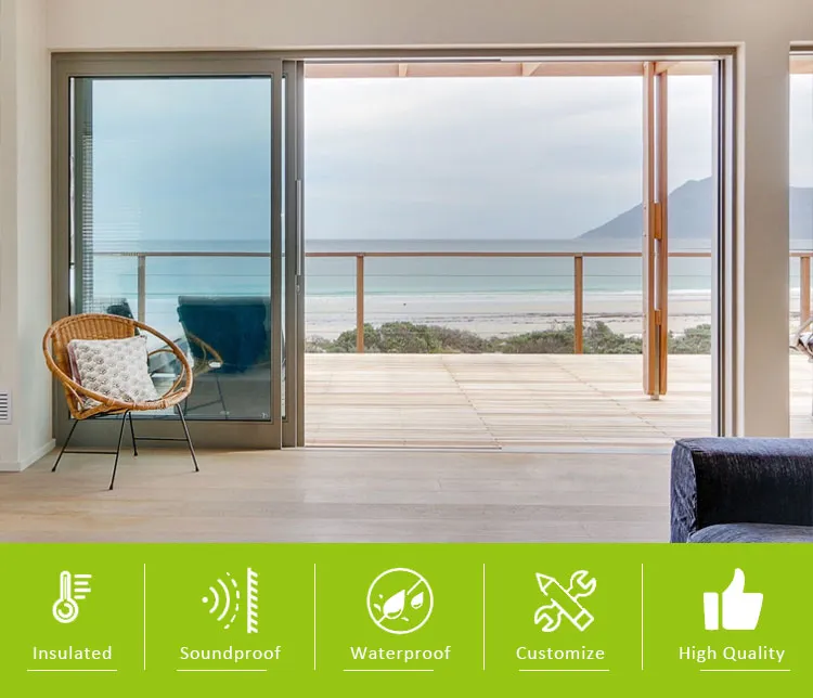 Slim Frame Balcony Aluminum Sliding Door